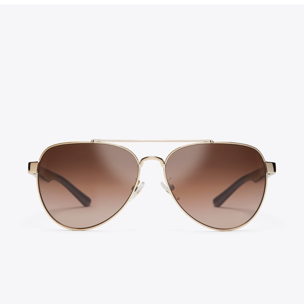 TORY BURCH AVIATOR SUNGLASSES, POLARIZED LENSES